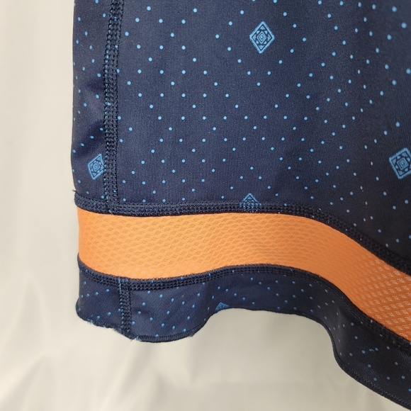 Patagonia Athletic Racer Back Sport All Weather Dress Sz M Neon Orange/Blue - Picture 10 of 10